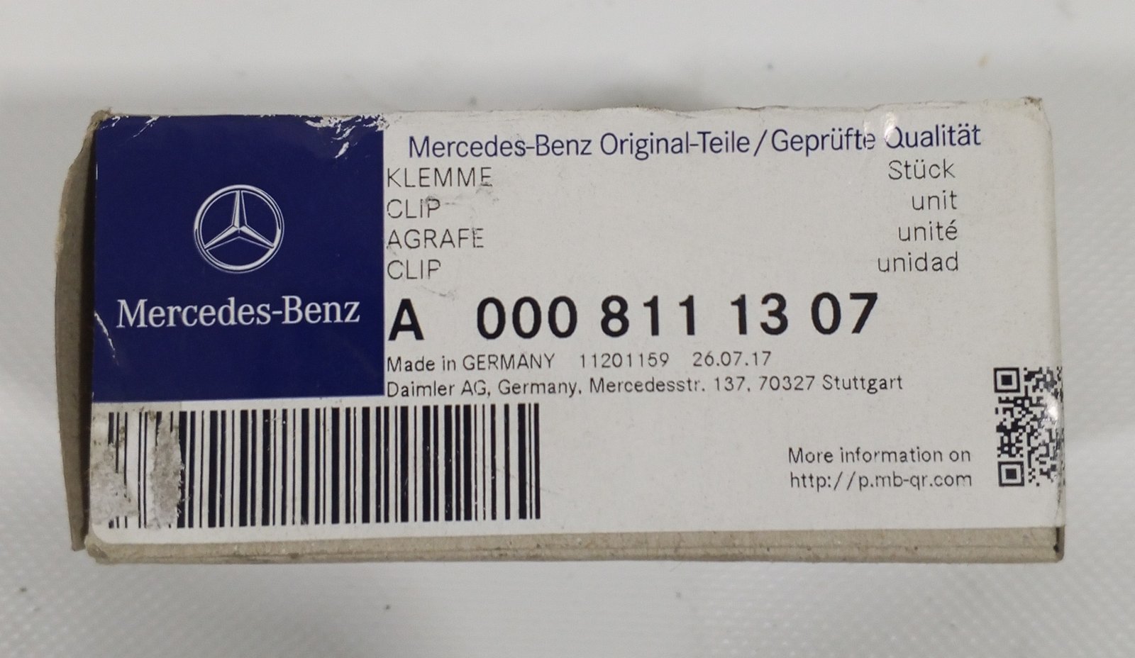A 000 811 13 07 Mercedes-Benz Clip Genuine OEM - Image 4