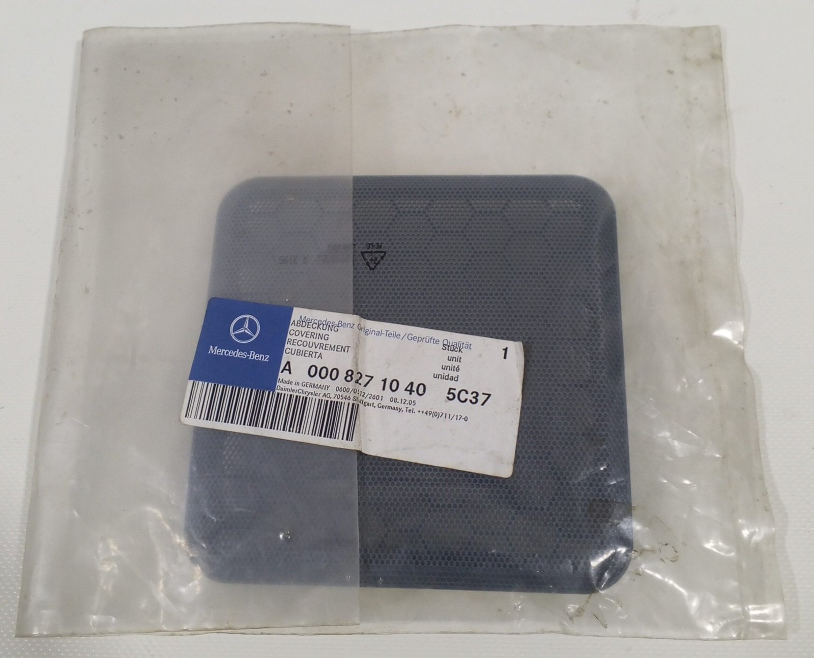 A 000 827 10 40 Mercedes-Benz Covering Genuine OEM