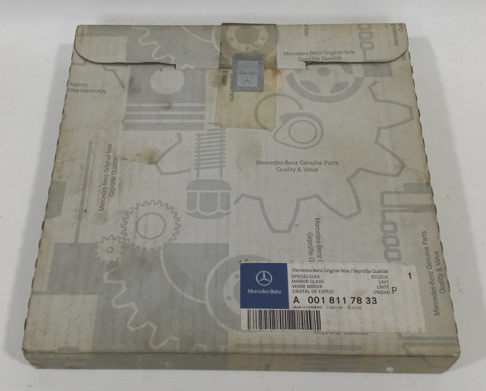 A 001 811 78 33 Mercedes-Benz Mirror Glass Genuine OEM