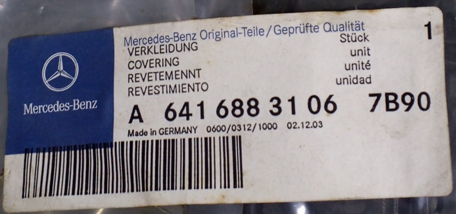 A 641 688 31 06 Mercedes Interior Cover Genuine OEM Trim - Image 4
