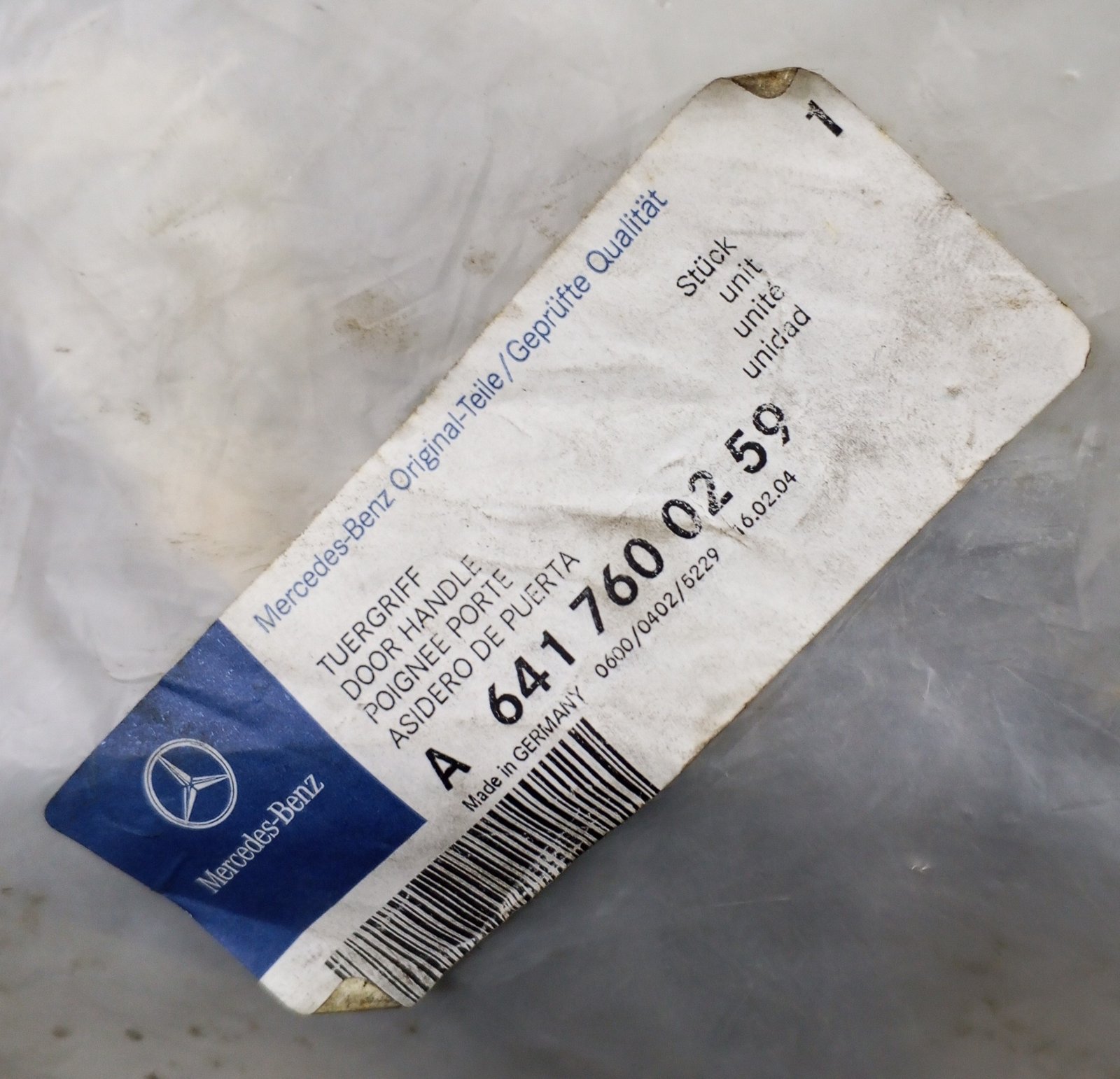 A 641 760 02 59 Mercedes Truck Door Handle Left Genuine - Image 5