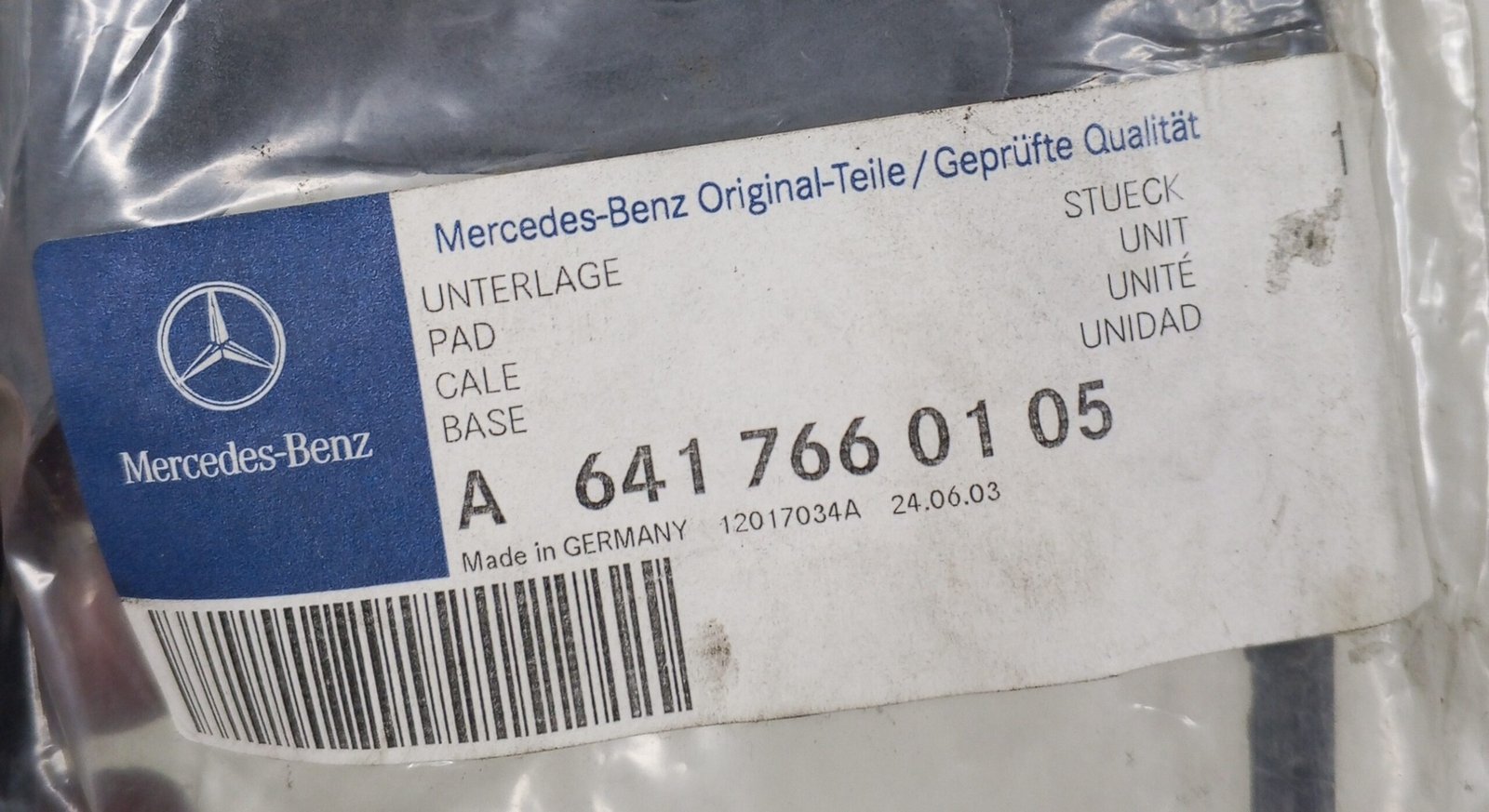 A 641 766 01 05 Mercedes Truck Door Handle Frame Genuine - Image 3