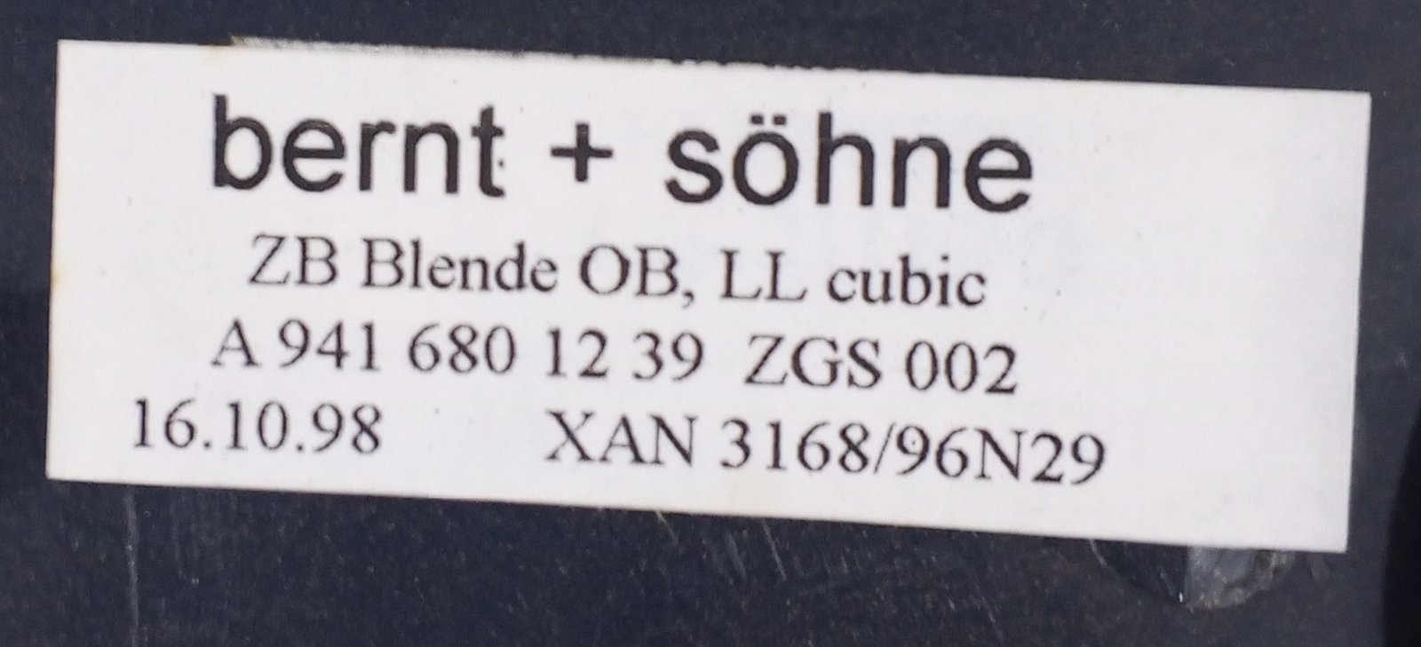 A 941 688 12 39 Mercedes Trim Cover Genuine OEM Blende - Image 4