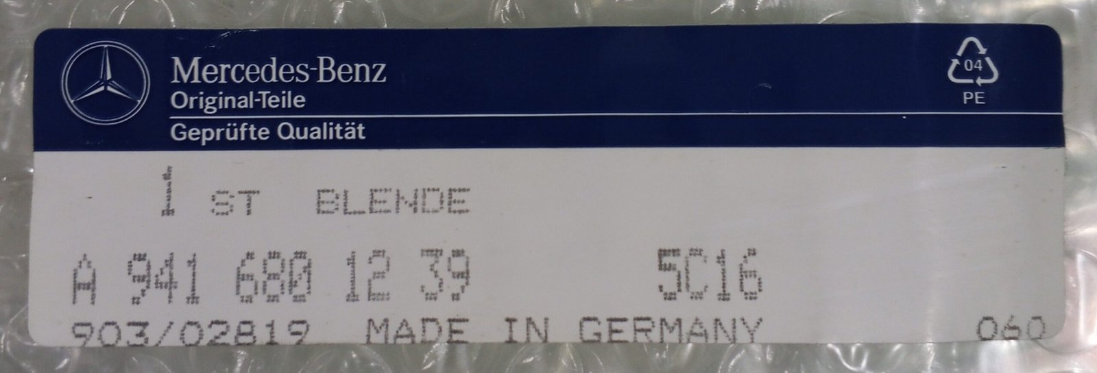 A 941 688 12 39 Mercedes Trim Cover Genuine OEM Blende - Image 5