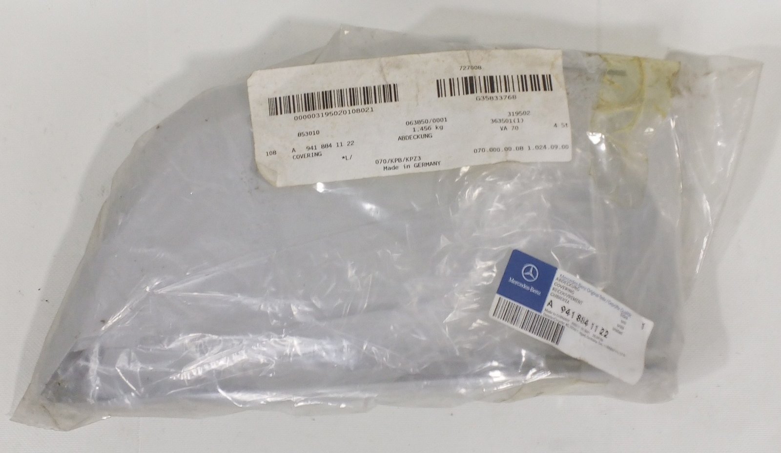 A 941 884 11 22 Mercedes Cover Genuine OEM Body Trim Part