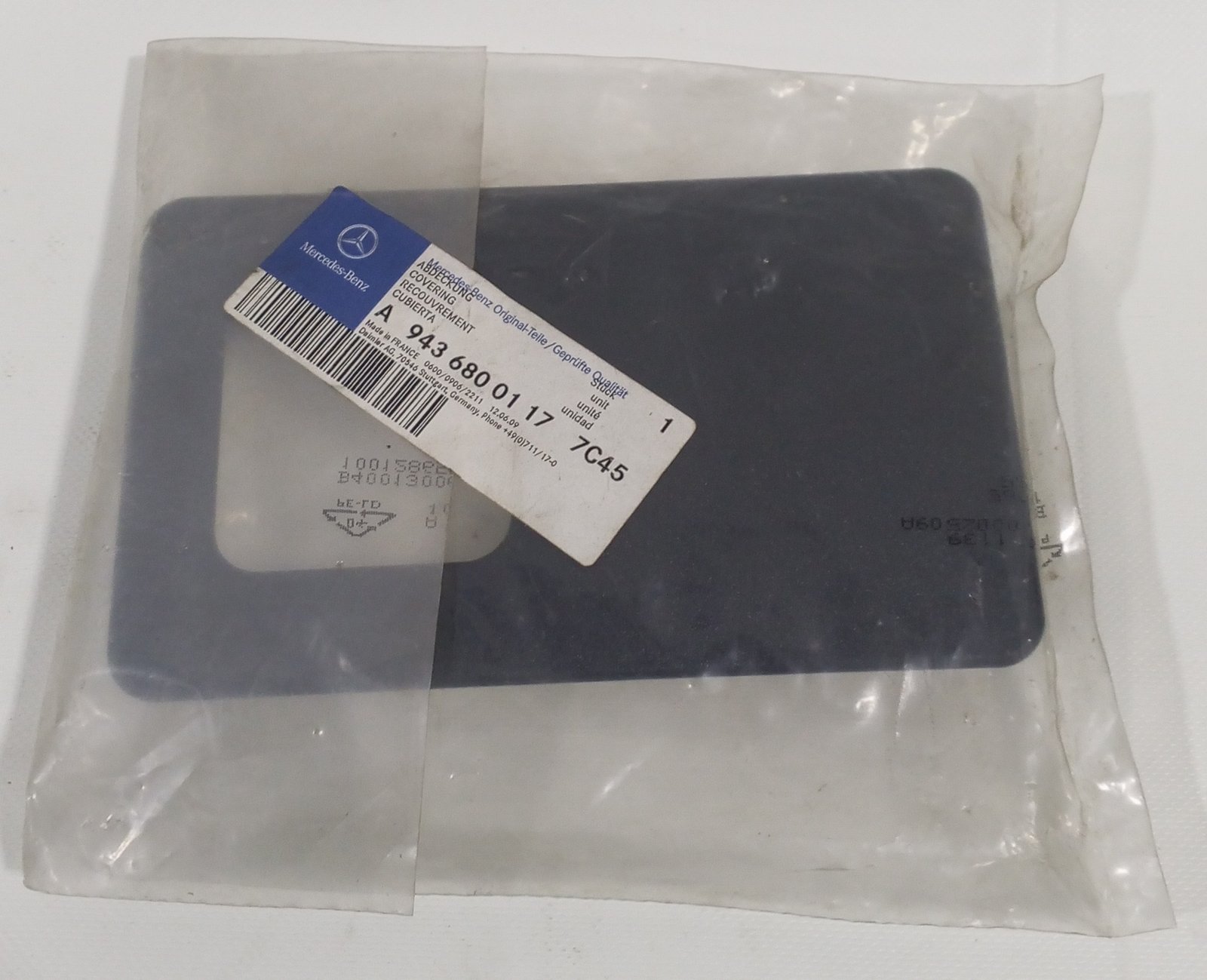 A 943 680 01 17 Mercedes-Benz Cover Genuine OEM Truck Body Part