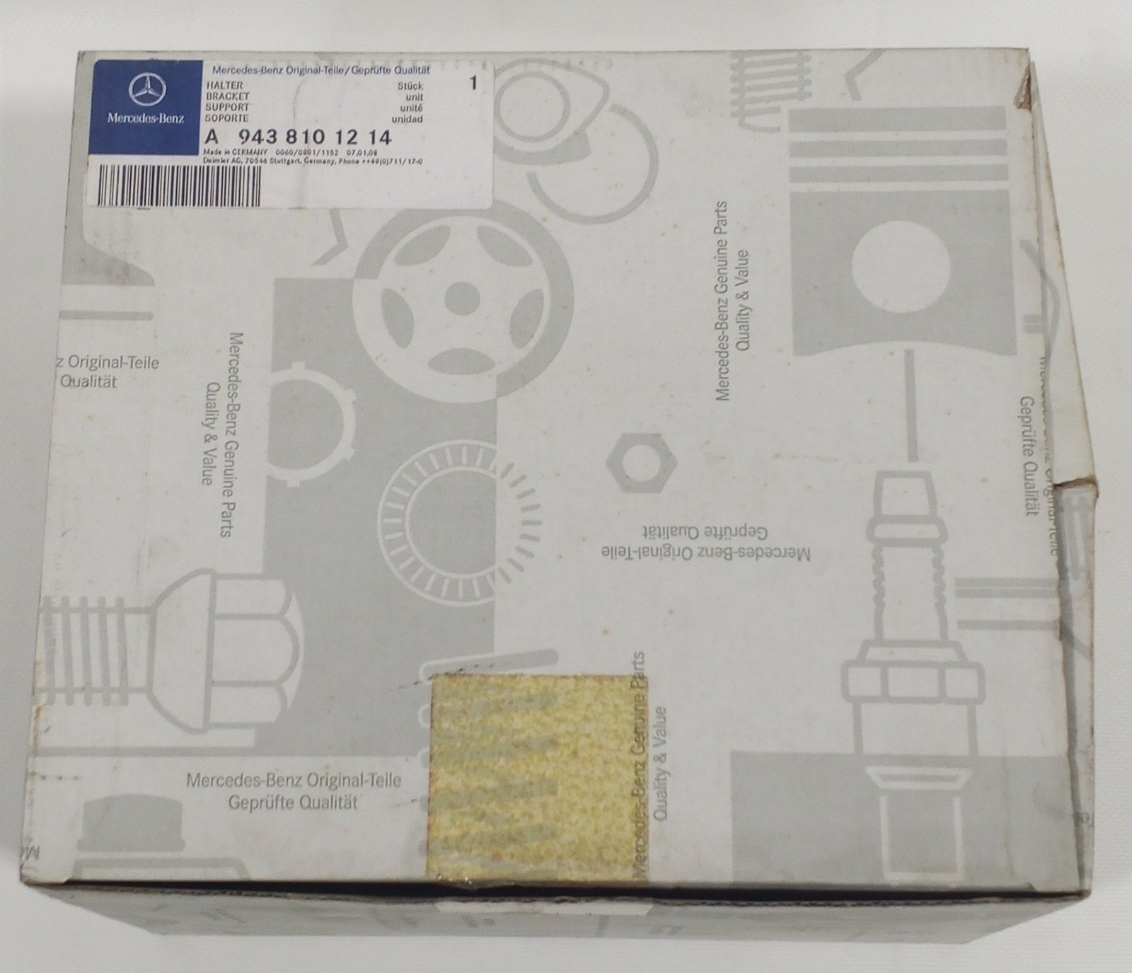 A 943 810 12 14 Mercedes-Benz Bracket Support Genuine OEM Mounting Holder