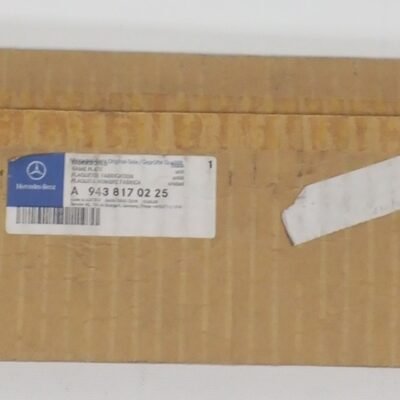 A 943 817 02 25 Mercedes-Benz Name Plate Genuine OEM Truck Identification Plate