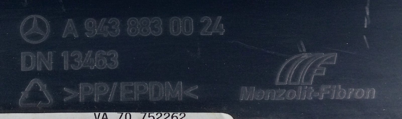 A 943 883 00 24 Mercedes Cover Genuine OEM Exterior Body Panel - Image 3