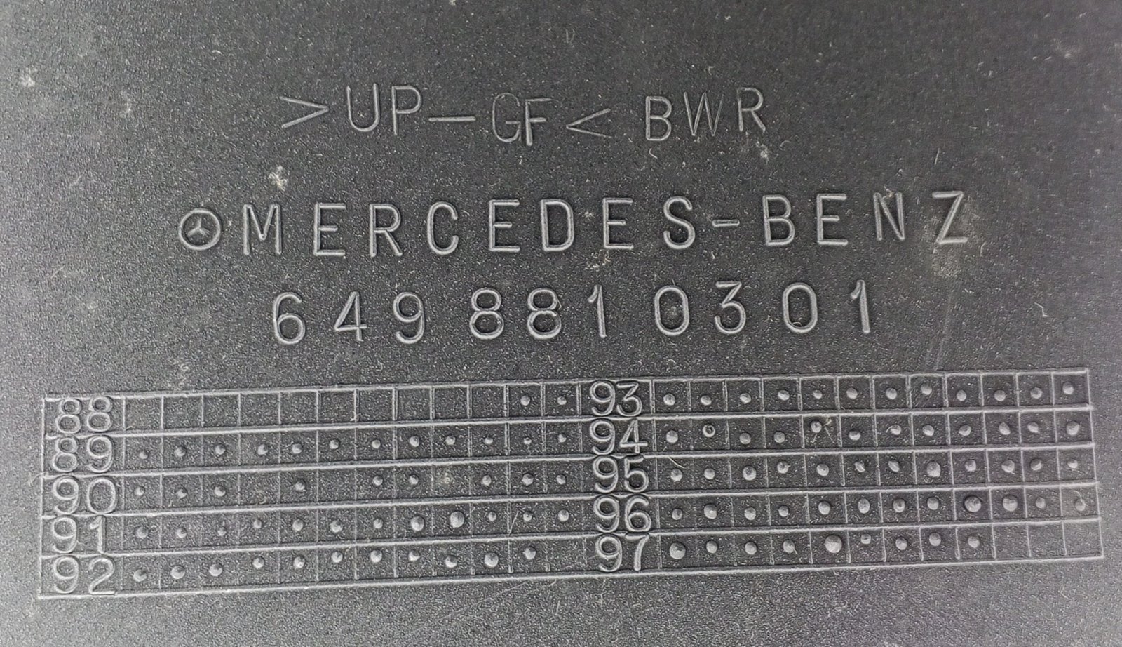 A 649 881 03 01 Mercedes Front Fender Genuine OEM Mudguard - Image 4