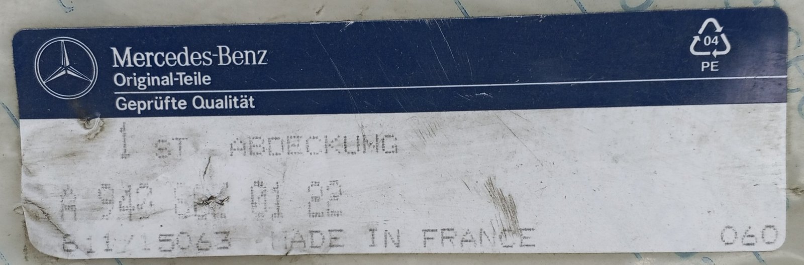 A 940 885 01 22 Mercedes Headlight Frame Cover Genuine OEM - Image 5