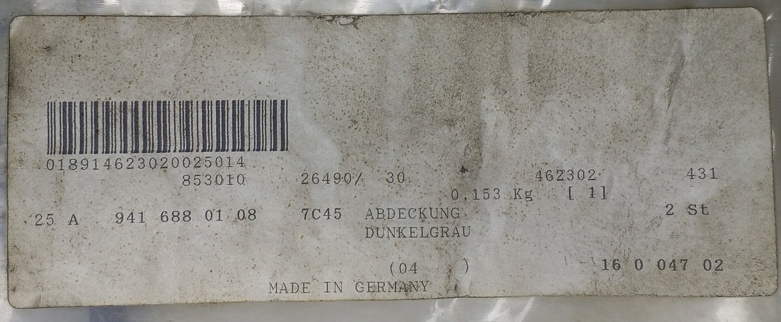 A 941 688 01 08 Mercedes Cover Genuine OEM - Image 5