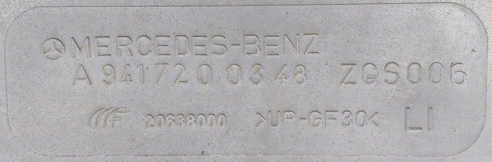 A 941 720 03 48 Mercedes Door Extension Cover Genuine OEM - Image 3