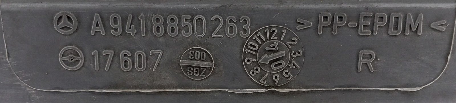 A 941 885 02 63 Mercedes Air Baffle Genuine OEM - Image 3