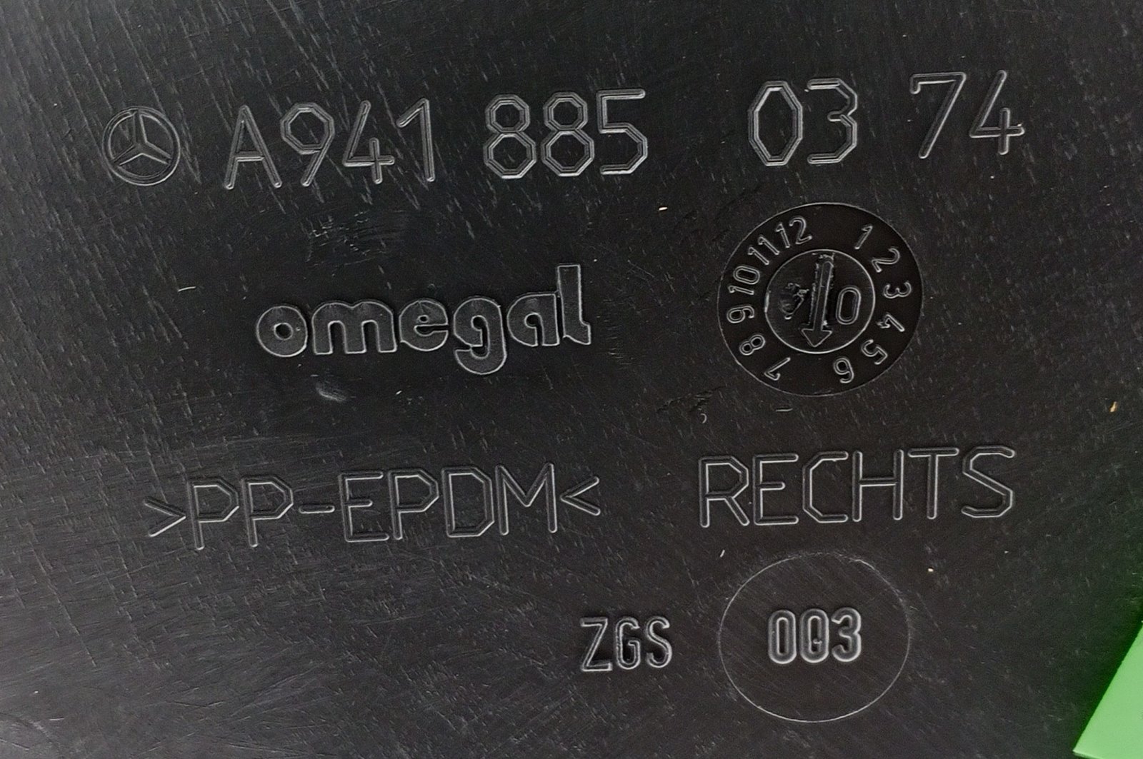 A 941 885 03 74 Mercedes Fender Skirt Genuine OEM - Image 4