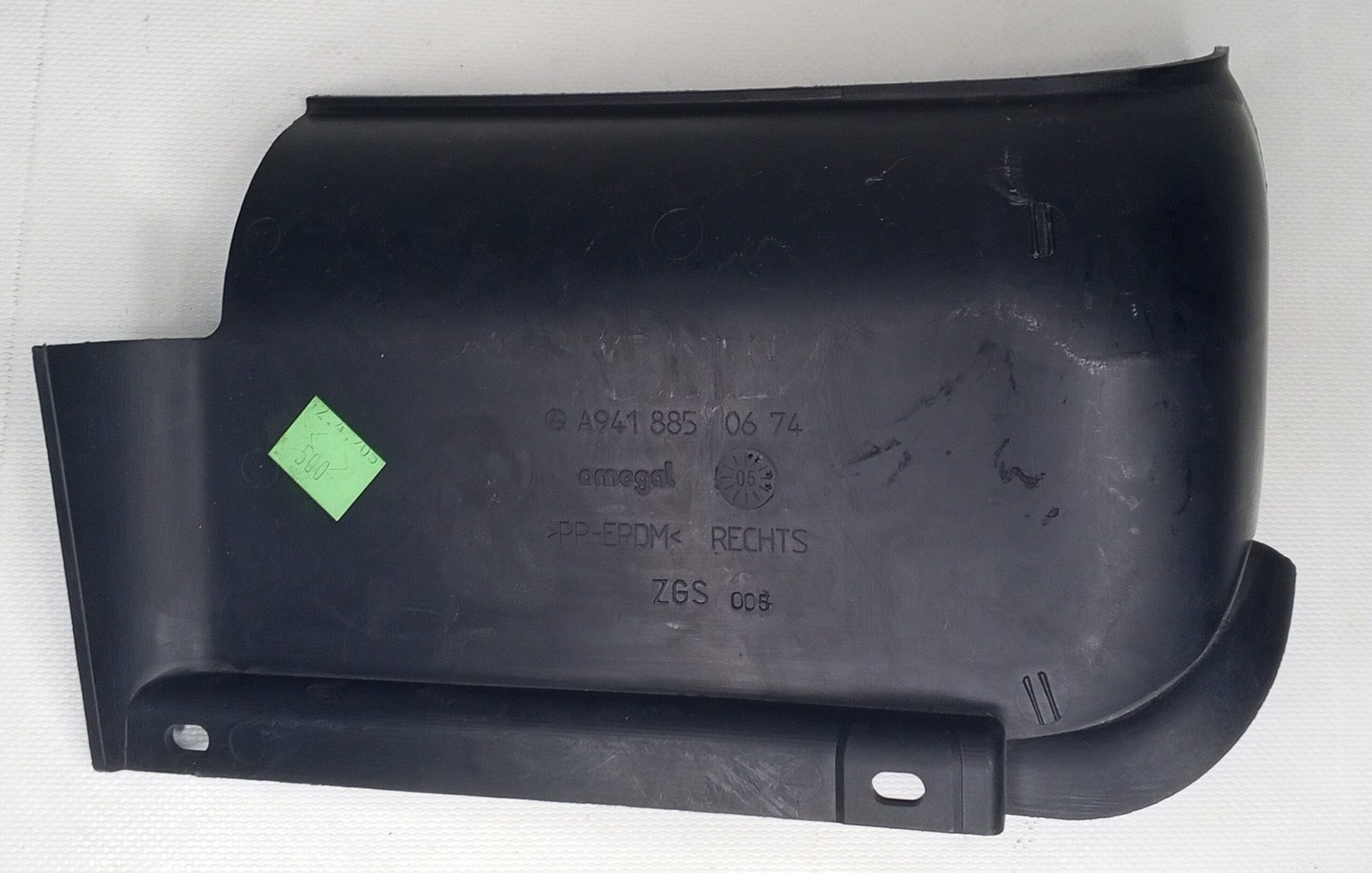 A 941 885 06 74 Mercedes Fender Skirt Right Side Genuine OEM - Image 2