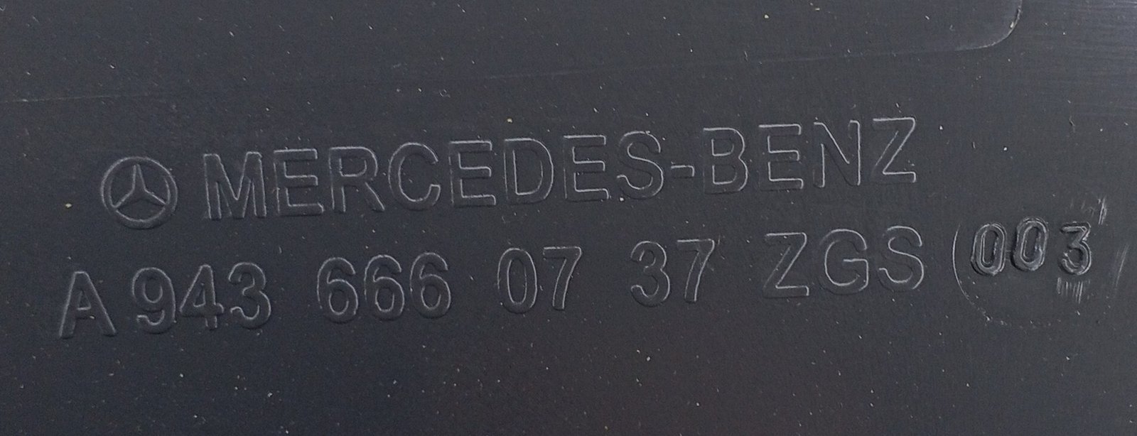 A 943 666 07 37 Mercedes Cover Genuine OEM - Image 4