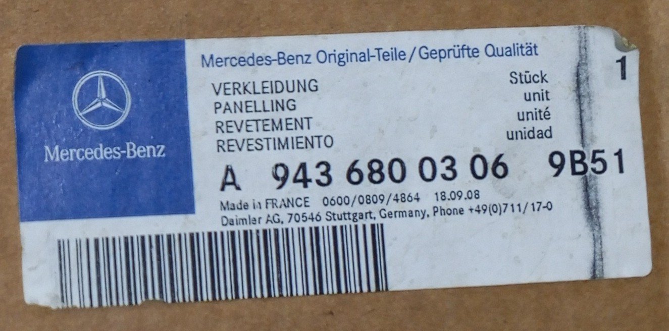 A9436800306 Mercedes Interior Panelling Genuine OEM - Image 5