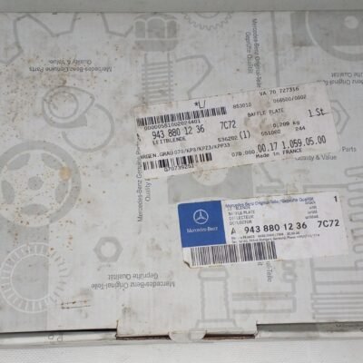 A 943 880 12 36 Mercedes Baffle Plate Genuine OEM