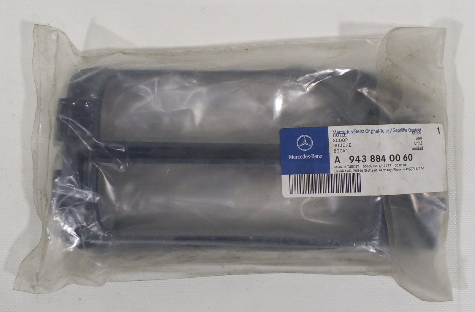 A 943 884 00 60 Mercedes Nozzle Scoop Genuine OEM Air Intake Cover