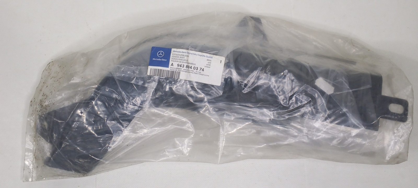 A 943 884 03 74 Mercedes Fender Skirt Genuine OEM