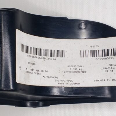A 943 885 00 74 Mercedes Fender Skirt Genuine OEM