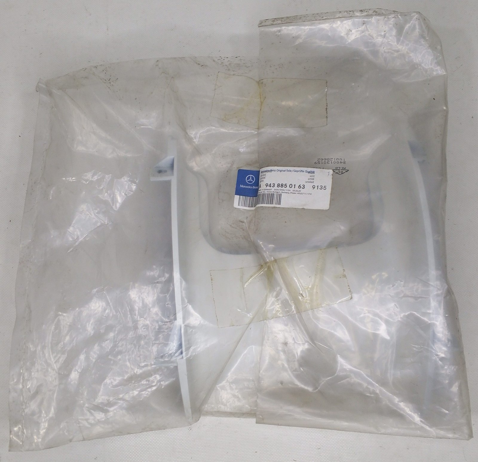 A 943 885 01 63 Mercedes Bumper Guide Genuine OEM