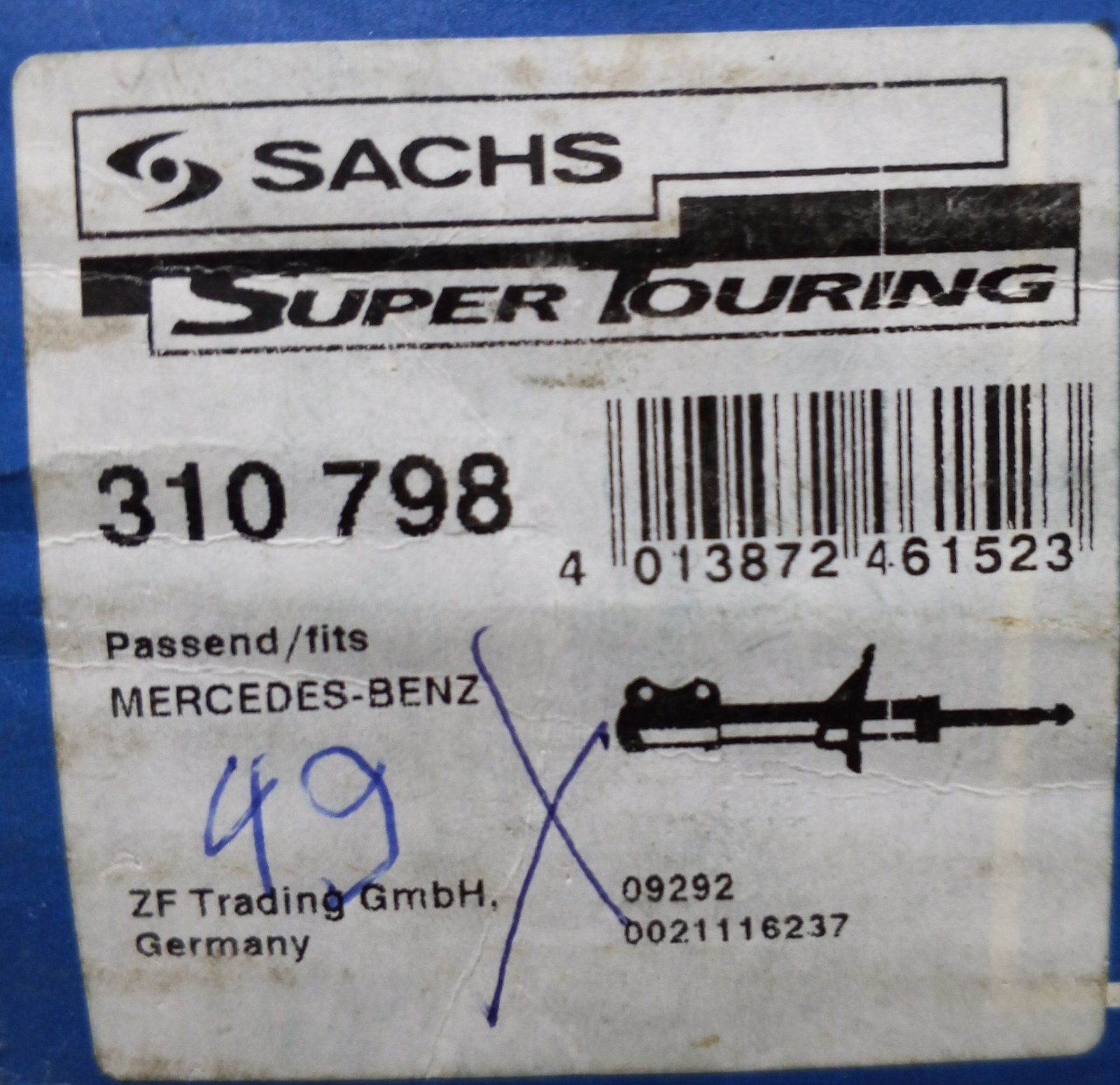 310 798 Sachs Shock Absorber From Mercedes - Image 8