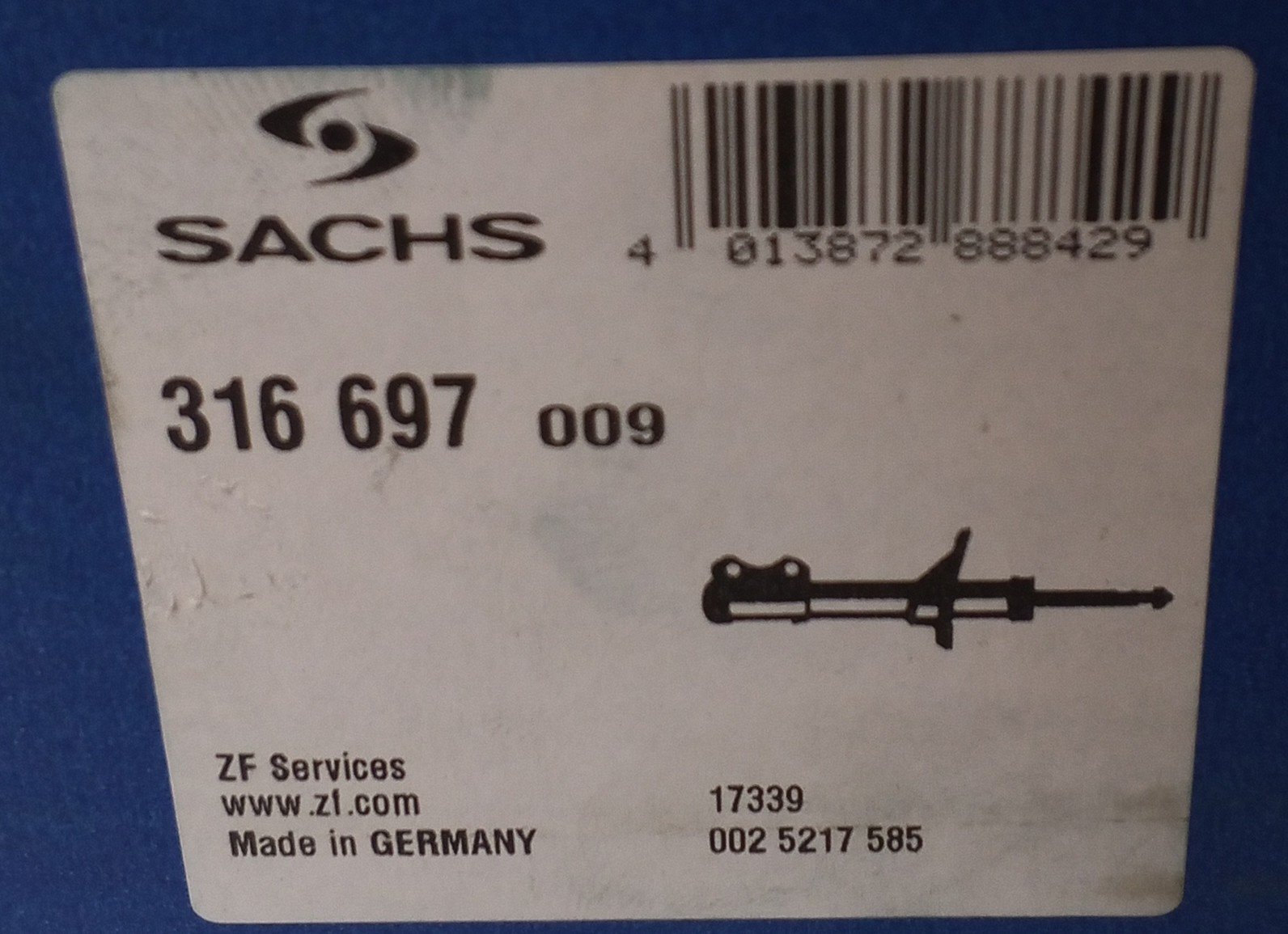 316 697 Sachs Shock Absorber From Mercedes - Image 6