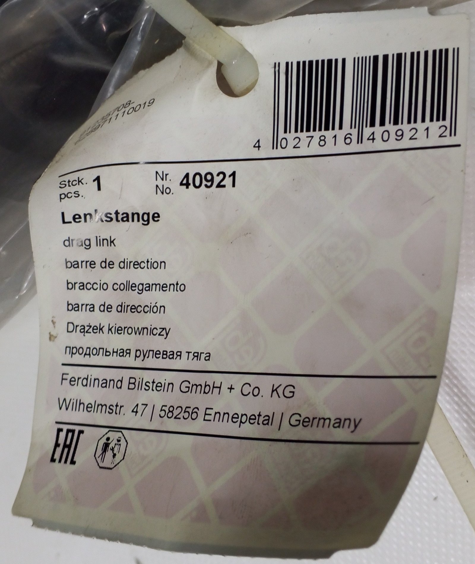 40921 Febi Lenkstange Drag Link From Mercedes - Image 3