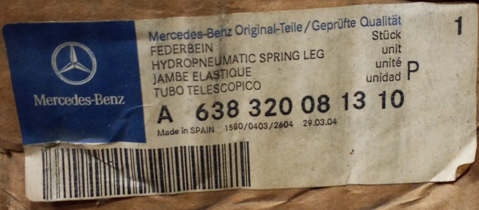 A6383200813 Shock Absorber Mercedes-Benz - Image 6