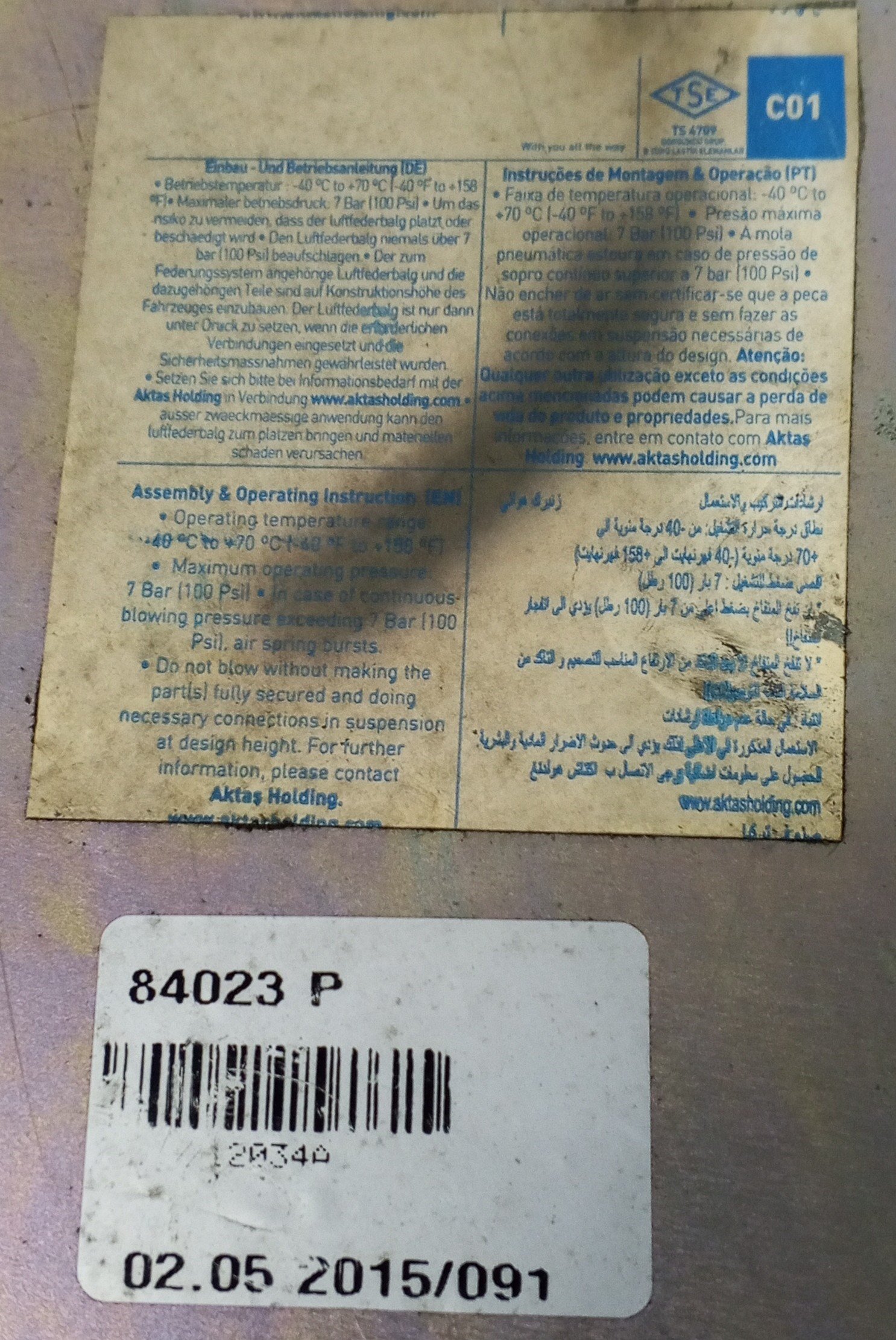 84023P Air Comfort Air Spring SAF - Image 4