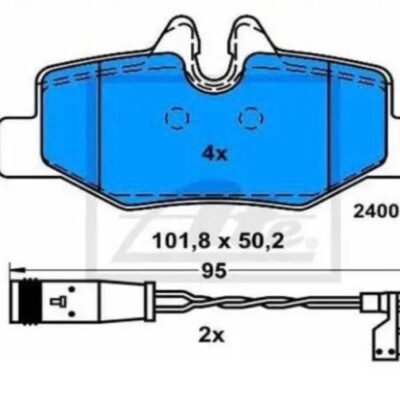 A0064202120 Mercedes-Benz Brake Pad Set, Disc Brake