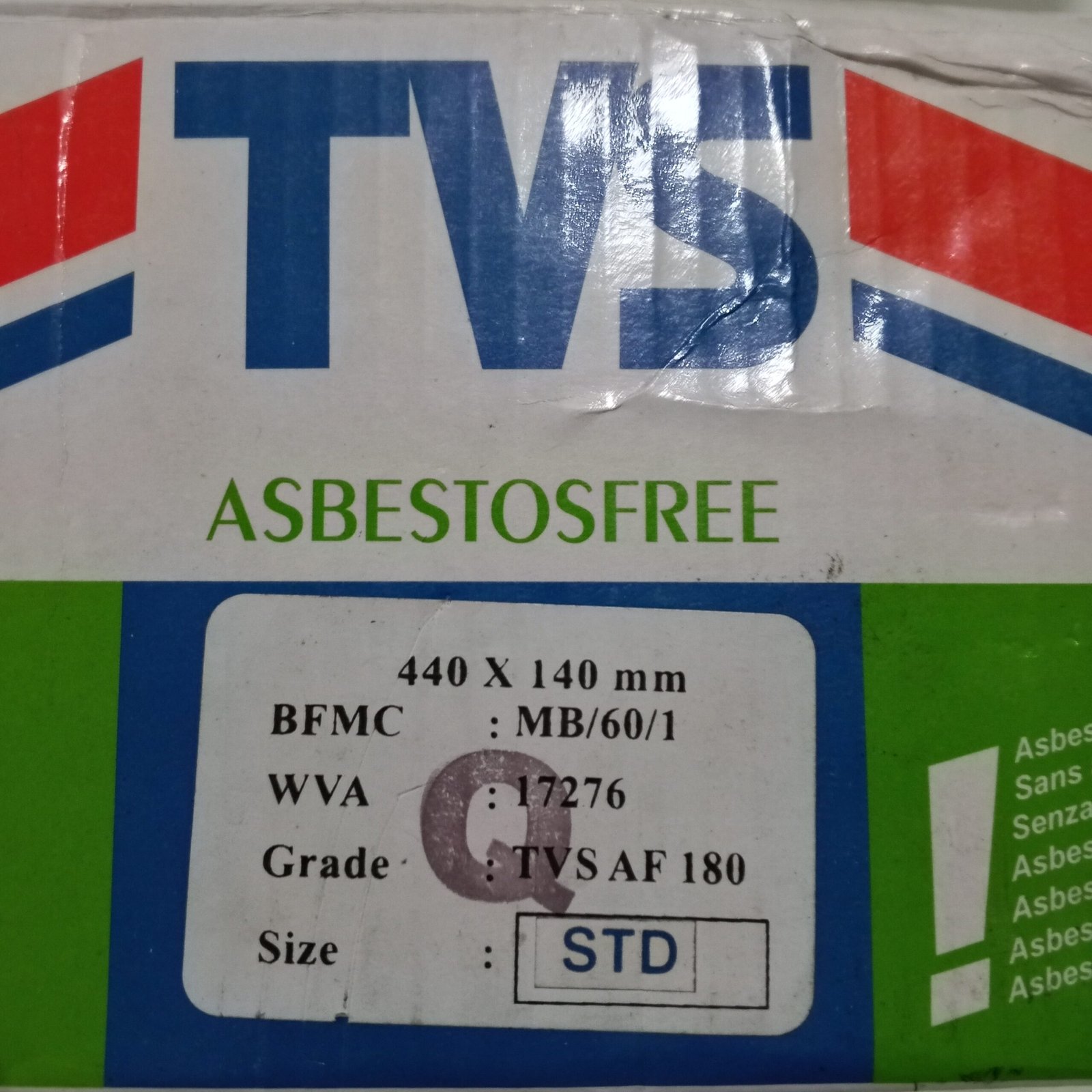 WVA17276 TVS Brake Lining, Drum Brake From MERCEDES - Image 3