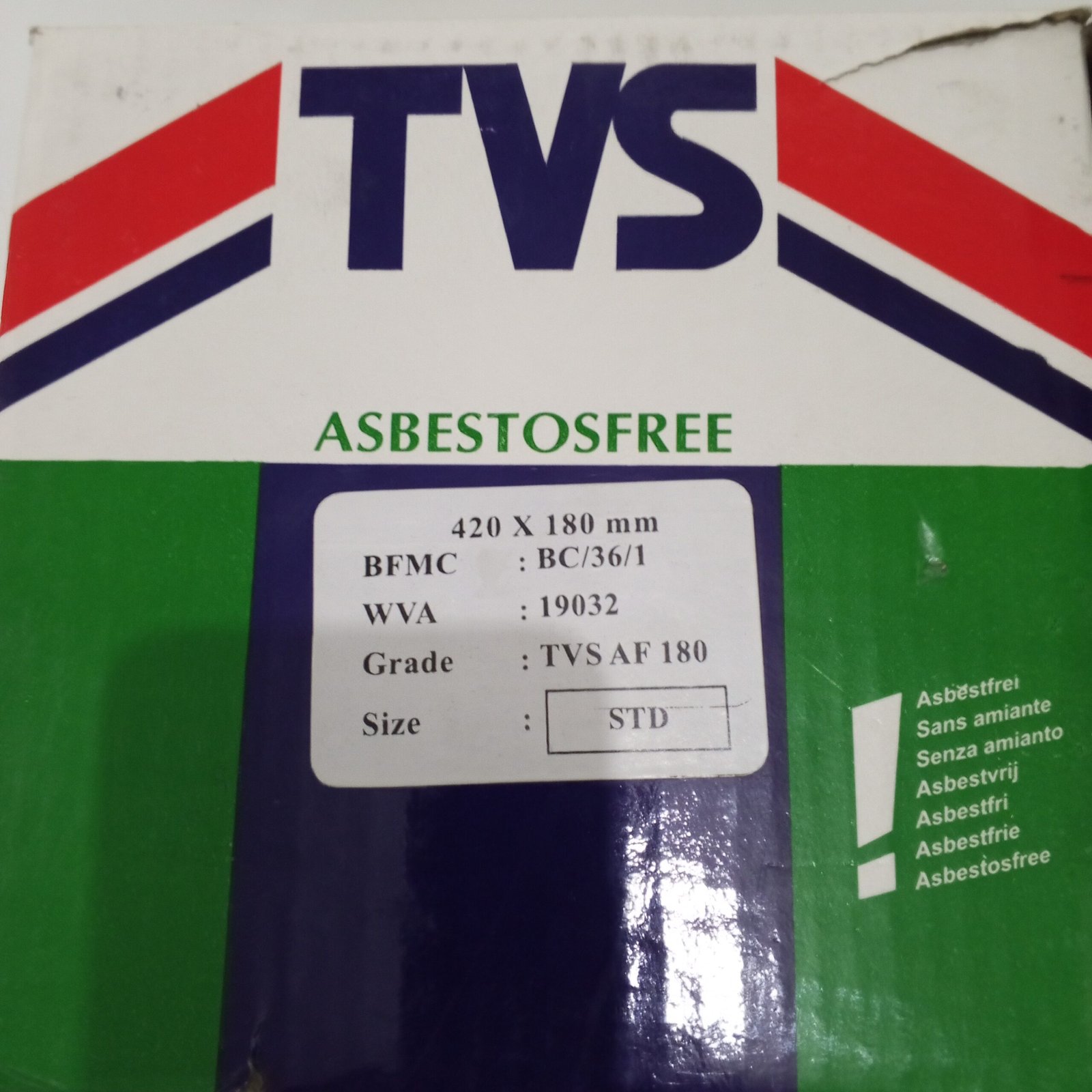 WVA19032 TVS Brake Lining, Drum Brake - Image 3