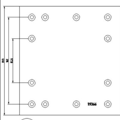 WVA19365/WVA19366 TVS Brake Lining, Drum Brake