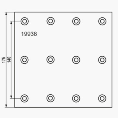 19938 TVS Brake Lining, Drum Brake From VOLVO