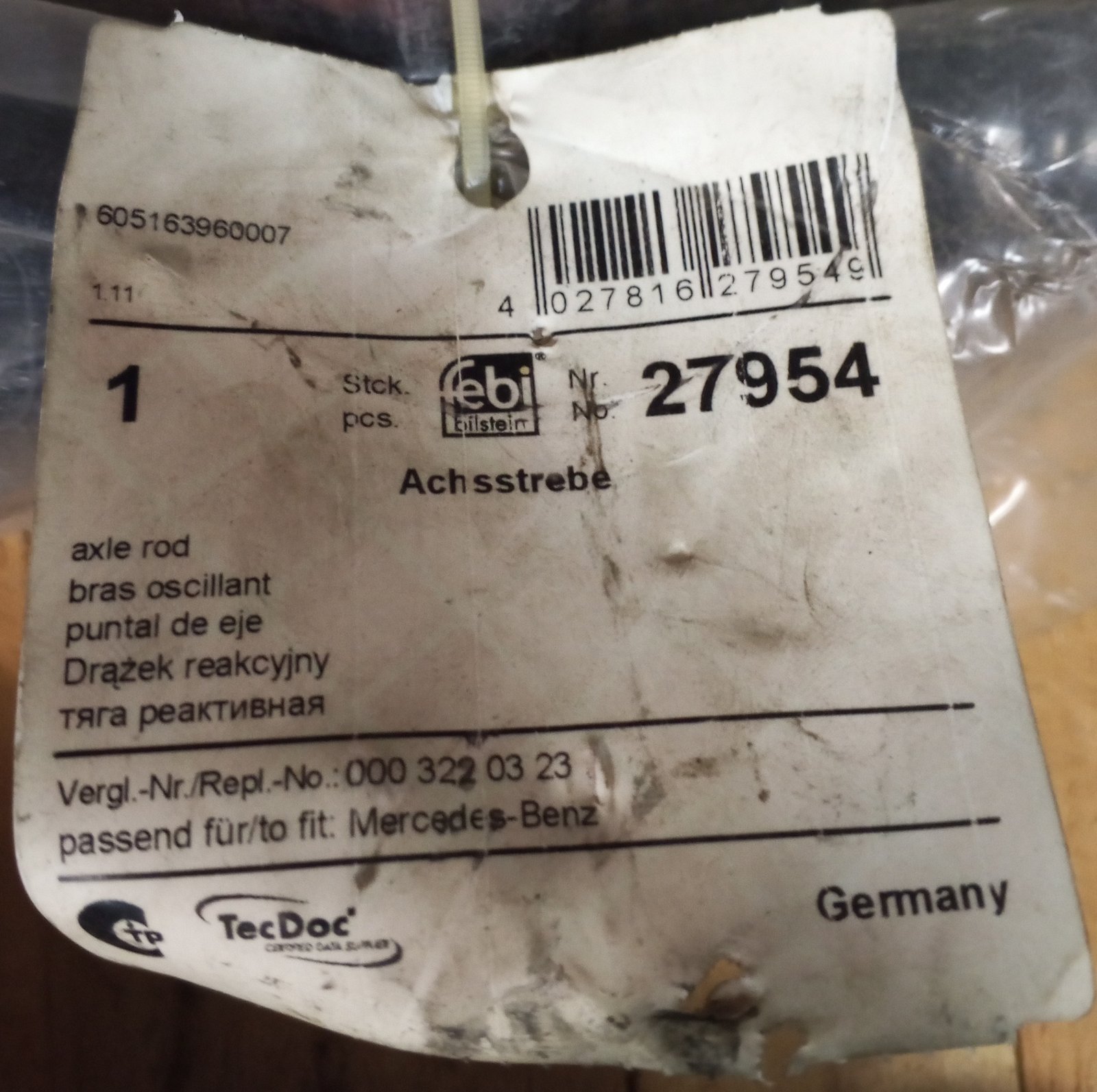 27954 Febi Lenkstange Drag Link From Mercedes - Image 2