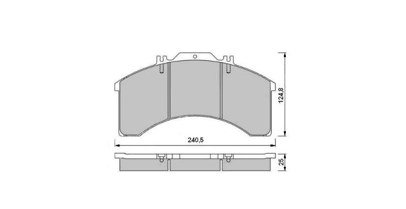 29011 TVS Brake Pad Set, Disc Brake From IVECO