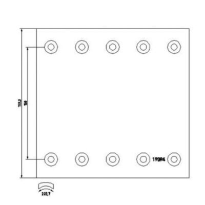 920337702 Rhein Mann Brake Lining, Drum Brake