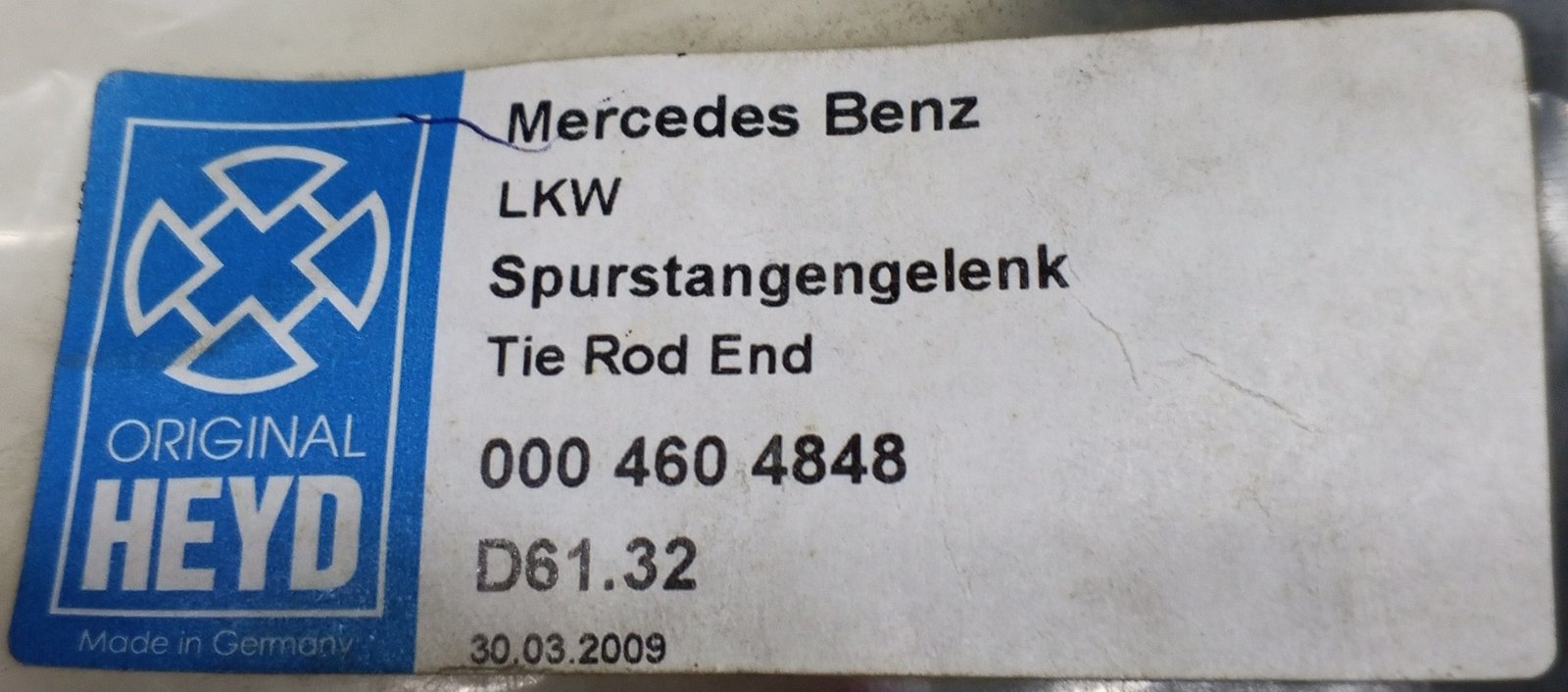 D61.32 Heyd Tie Rod End From Mercedes - Image 6