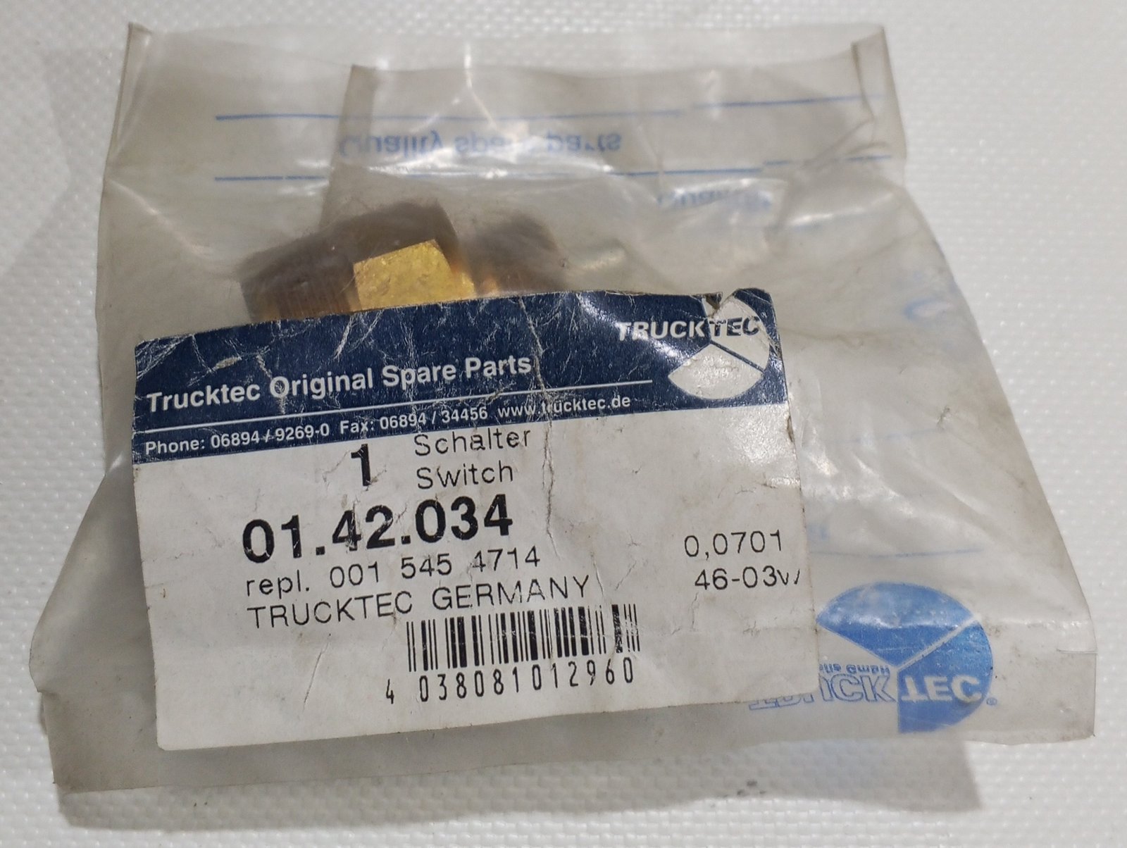 01.42.034 TRUCKTEC SWITCH, REVERSE LIGHT - Image 2