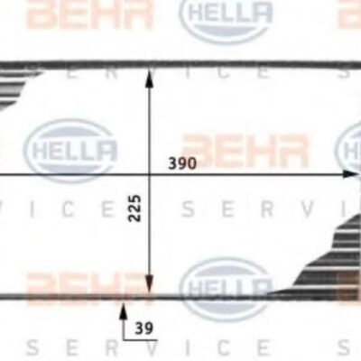 8FH351312-381 HELLA HEAT EXCHANGER, INTERIOR HEATING