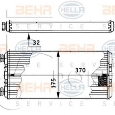 8FH351312-571 MAHLE HEAT EXCHANGER, INTERIOR HEATING