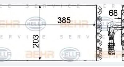 8FV351330-101 BEHR EVAPORATOR, AIR CONDITIONING
