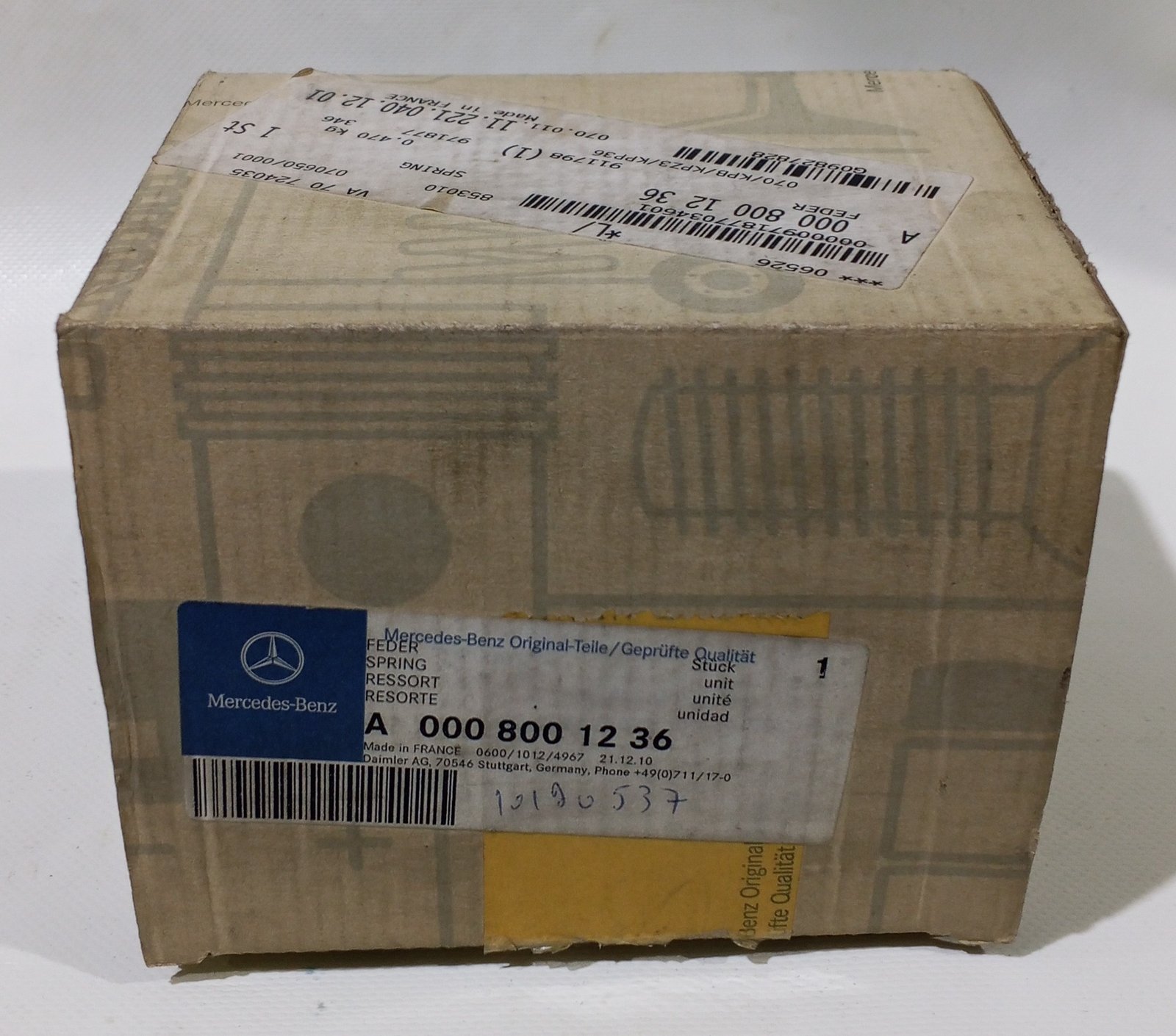 A0008001236 MERCEDES-BENZ BELLOW, DRIVER CAB SUSPENSION - Image 2