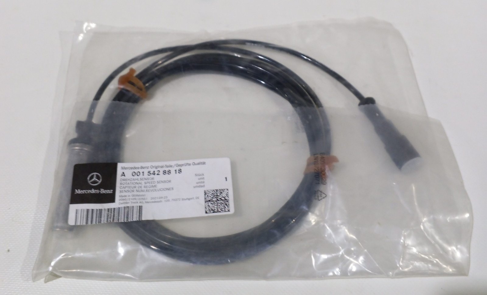 A0015428818 MERCEDES-BENZ SENSOR, WHEEL SPEED - Image 2