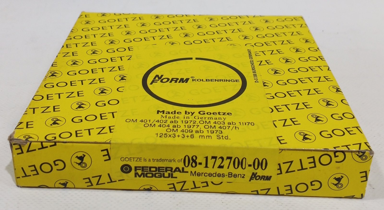 08-172700-00 GOETZE PISTON RING SET - Image 2