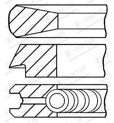 08-172700-00 GOETZE PISTON RING SET