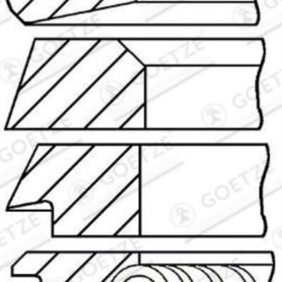 08-176900-10 GOETZE PISTON RING SET